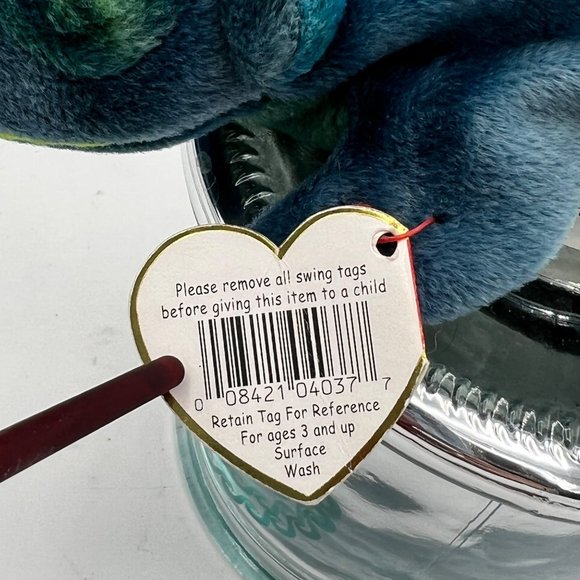 HTF RARE Ty Beanie Baby Rainbow Chameleon MINT 1997 w/ PE pellets & tag error - Picture 9 of 12